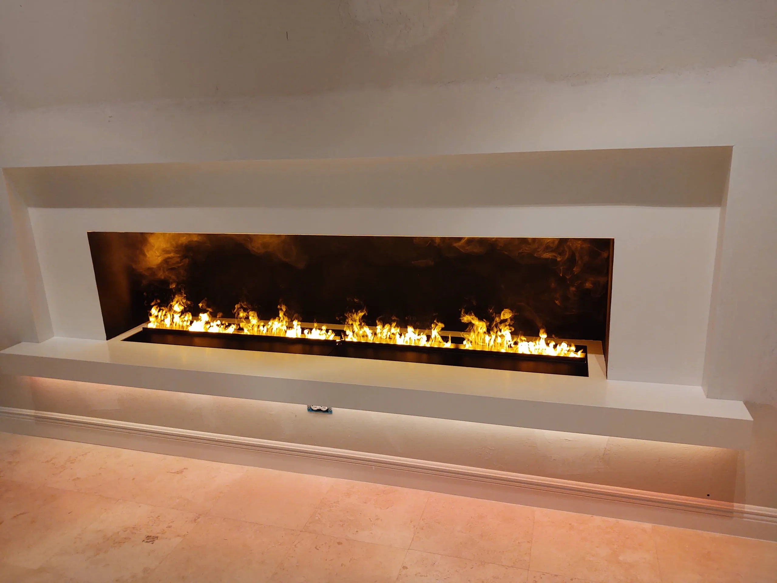 electric fireplace in naples built in
